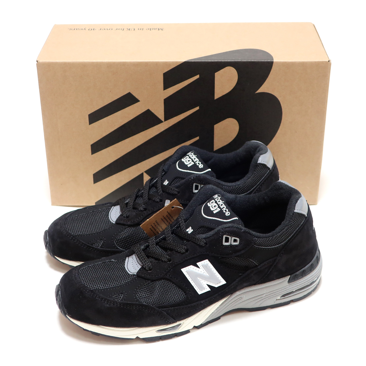 海外限定☆NEW BALANCE W991EKS BLACK WMNS US7.5 24.5cm SUEDE MADE IN ENGLAND ( ニューバランス ウィメンズ W991 ブラック 黒 UK製 )拍卖