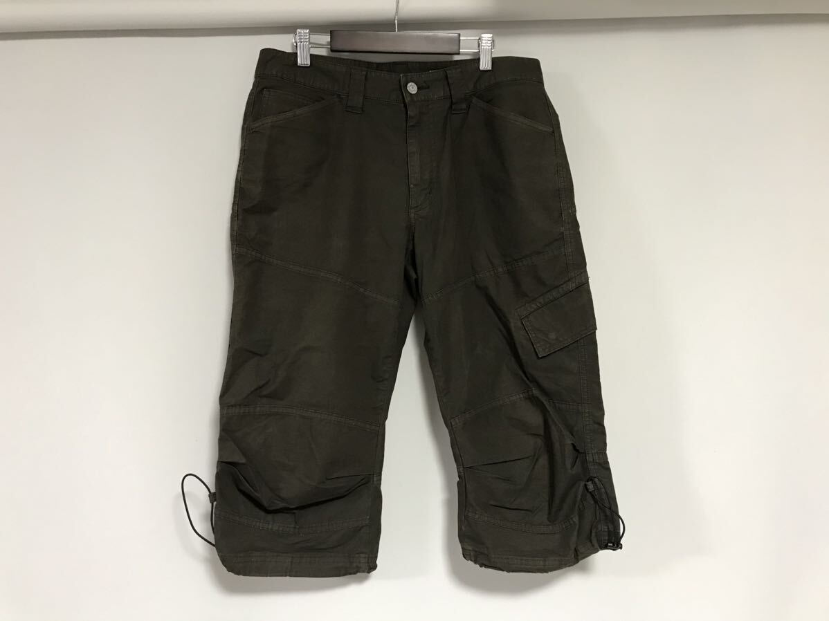 本物エドウィンEDWINコットンストレッチワークカーゴハーフショートパンツサーフミリタリーアメカジゴルフメンズカーキブラウンM拍卖