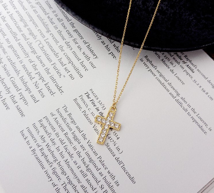 クロス ネックレス シルバー925 ペンダント ゴールド リバーシブル 十字架拍卖