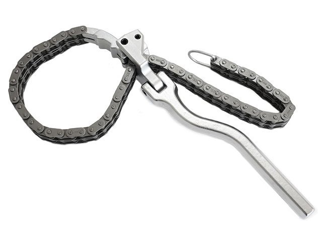 強力ダブルチェーン式 オイルフィルターレンチ 普通車 大型車 大型トラック対応 60~160mm オイルフィルター外し エレメント外し 工具拍卖