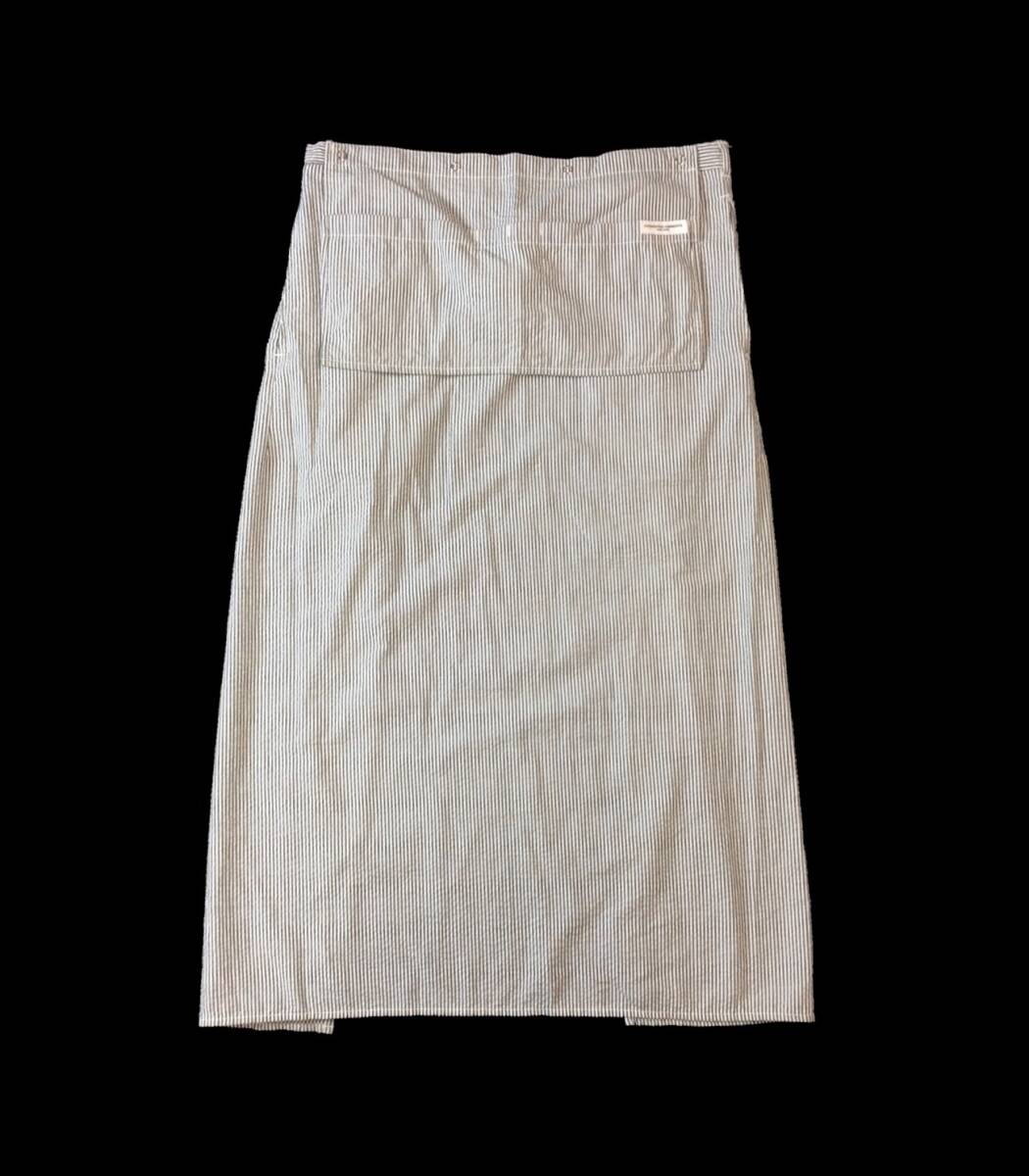 美品 ENGINEERED GARMENTS エンジニアードガーメンツ エプロン ストライプ ホワイト/ネイビー 拍卖