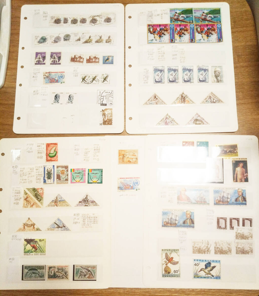 アフリカ使用済み・未使用切手 75枚 長期保管品拍卖