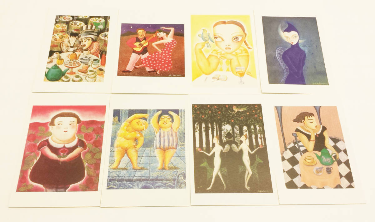 京都の画家 黒田さかえ 絵はがきセット8枚入り拍卖