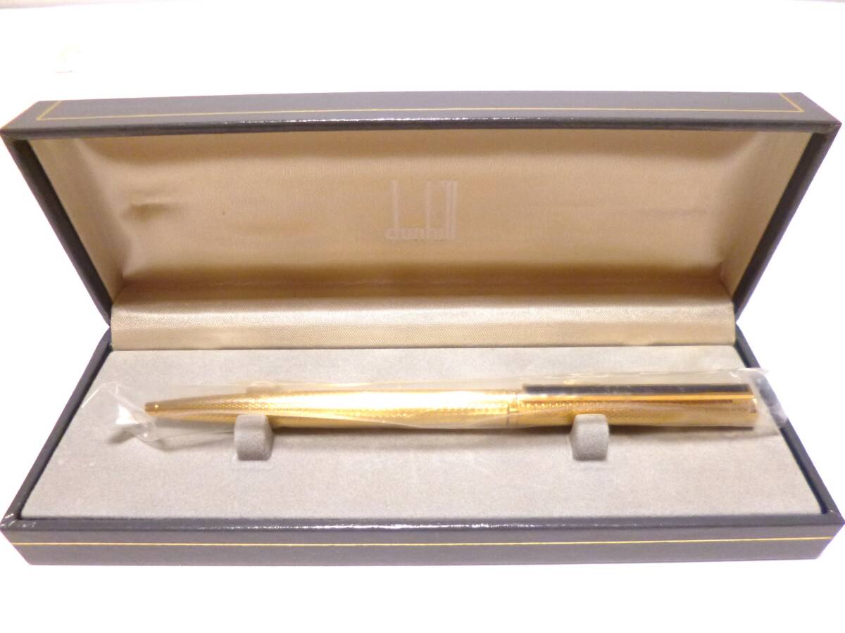 ダンヒル dunhill ジェムライン ボールペン WR271 ゴールド&ブラック 極美品!!拍卖
