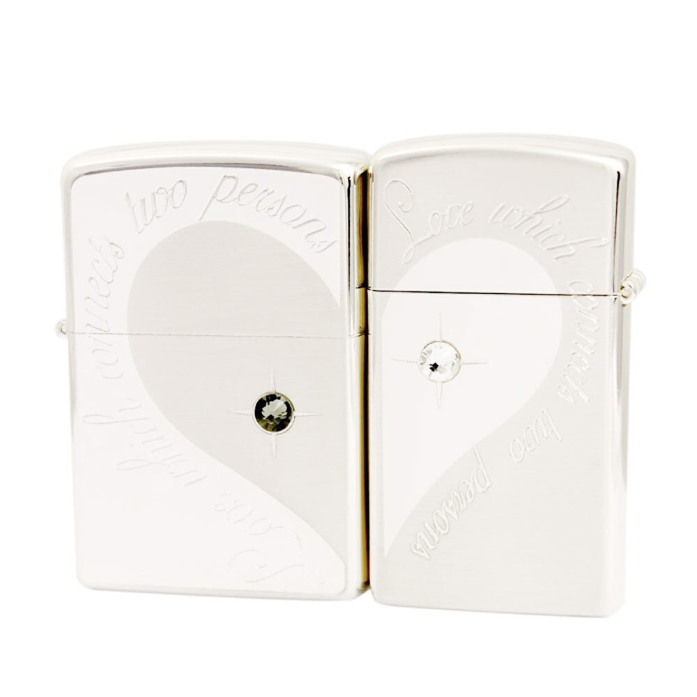 ジッポー ペアセット オイルライター ロマンティックハートペア RHPR-SSP/送料無料拍卖