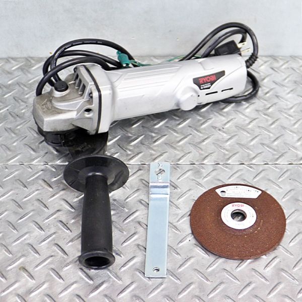 【新潟発】リョービ ディスクグラインダー G-1022H 100V 50/60Hz 100mm グラインダー 研磨 研削 大工道具 電気グラインダー 電動工具 中古拍卖