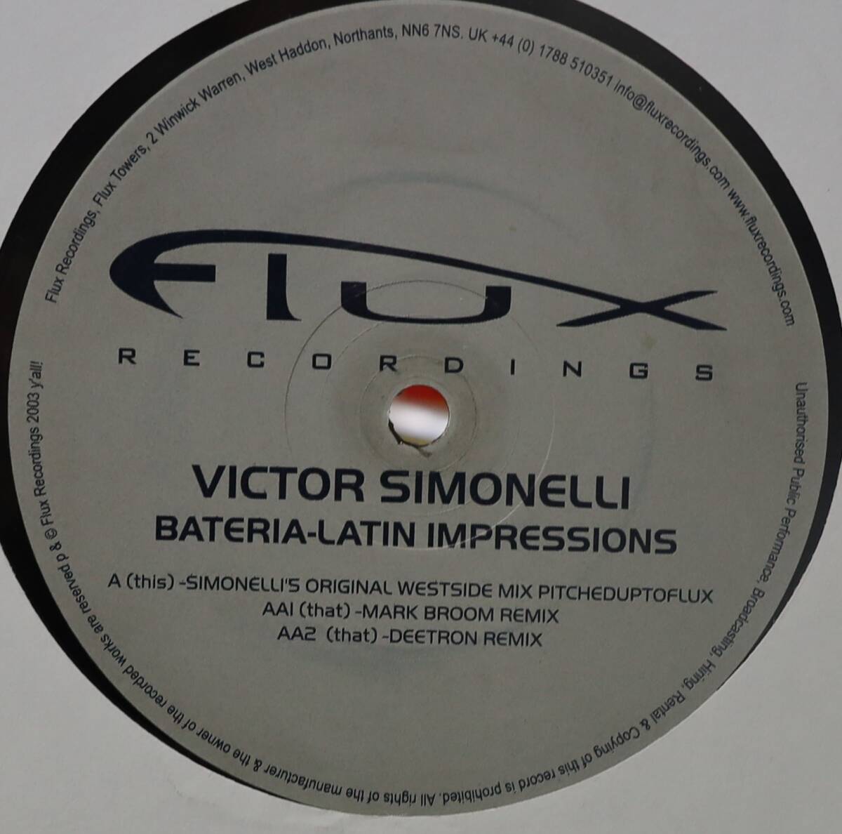 【廃盤12inch】Victor Simonelli / Bateria - Latin Impressions拍卖