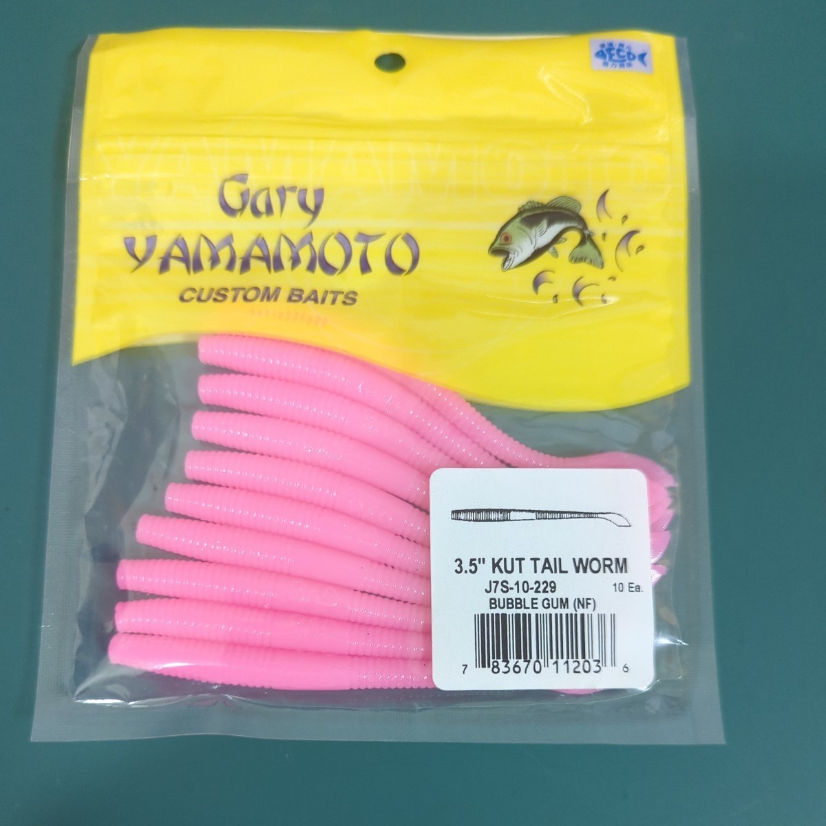 ゲーリーヤマモト GaryYamamoto カットテール 3.5インチ カットテールワーム 3.5inch #229 ホットピンク (バブルガムカラー)拍卖