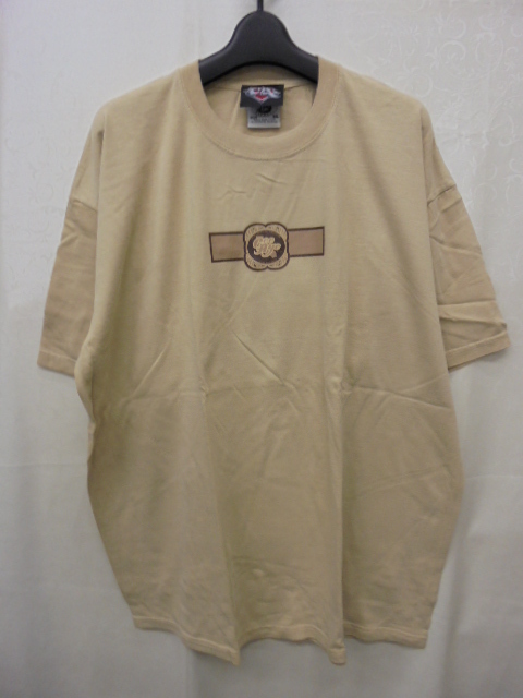 【KCM】ful-28-XL★古着・中古★メンズ 半袖Tシャツ 『CA CHRONIC AVENGERS』 ベージュ系 サイズ:XL拍卖