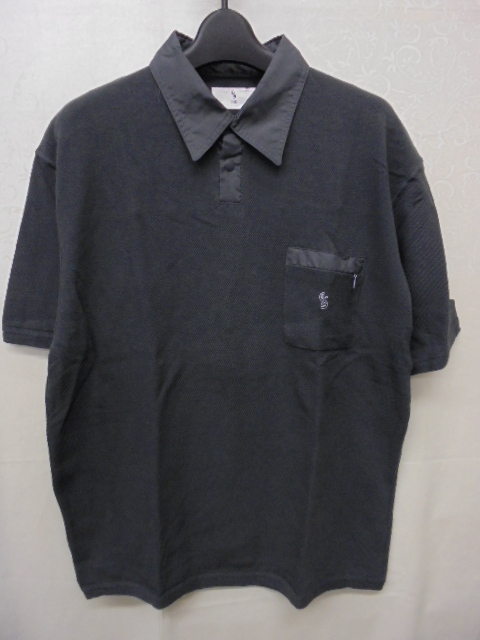 【KCM】ful-78-M★古着・中古★メンズ 半袖ポロシャツ 『CIVITAS』 チャコールグレー サイズ:M拍卖