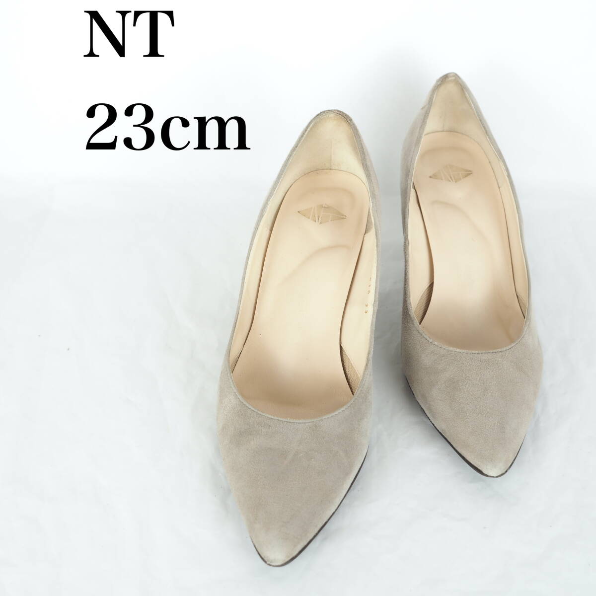 MK6311*NT NUMBER TWENTY-ONE*エヌティ*レディースパンプス*23cm*グレー拍卖