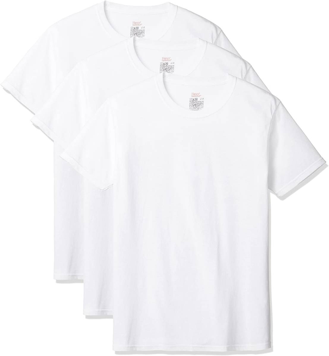 新品 送料無料 (ヘインズ)Hanes 半袖Tシャツ 3枚パックX2 計6枚 セット 丸首 LL拍卖