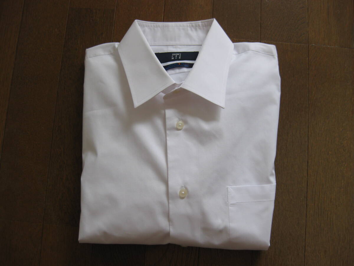 ★PERSON,S FOR MEN★長袖カッターシャツ★白★L-82★綿ポリ★拍卖