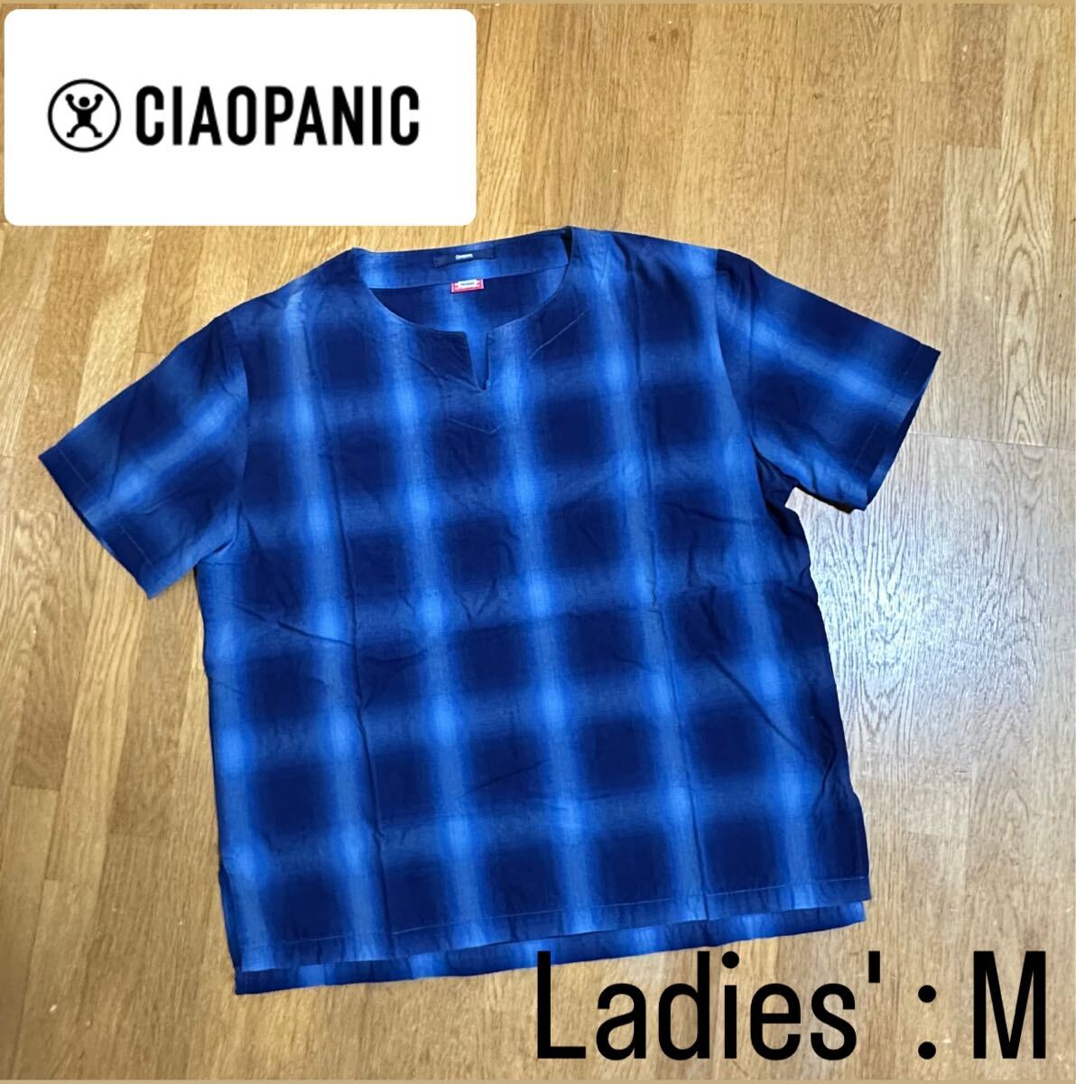 【チャオパニック】レディース プルオーバー スリットネック カットソー Mサイズ拍卖