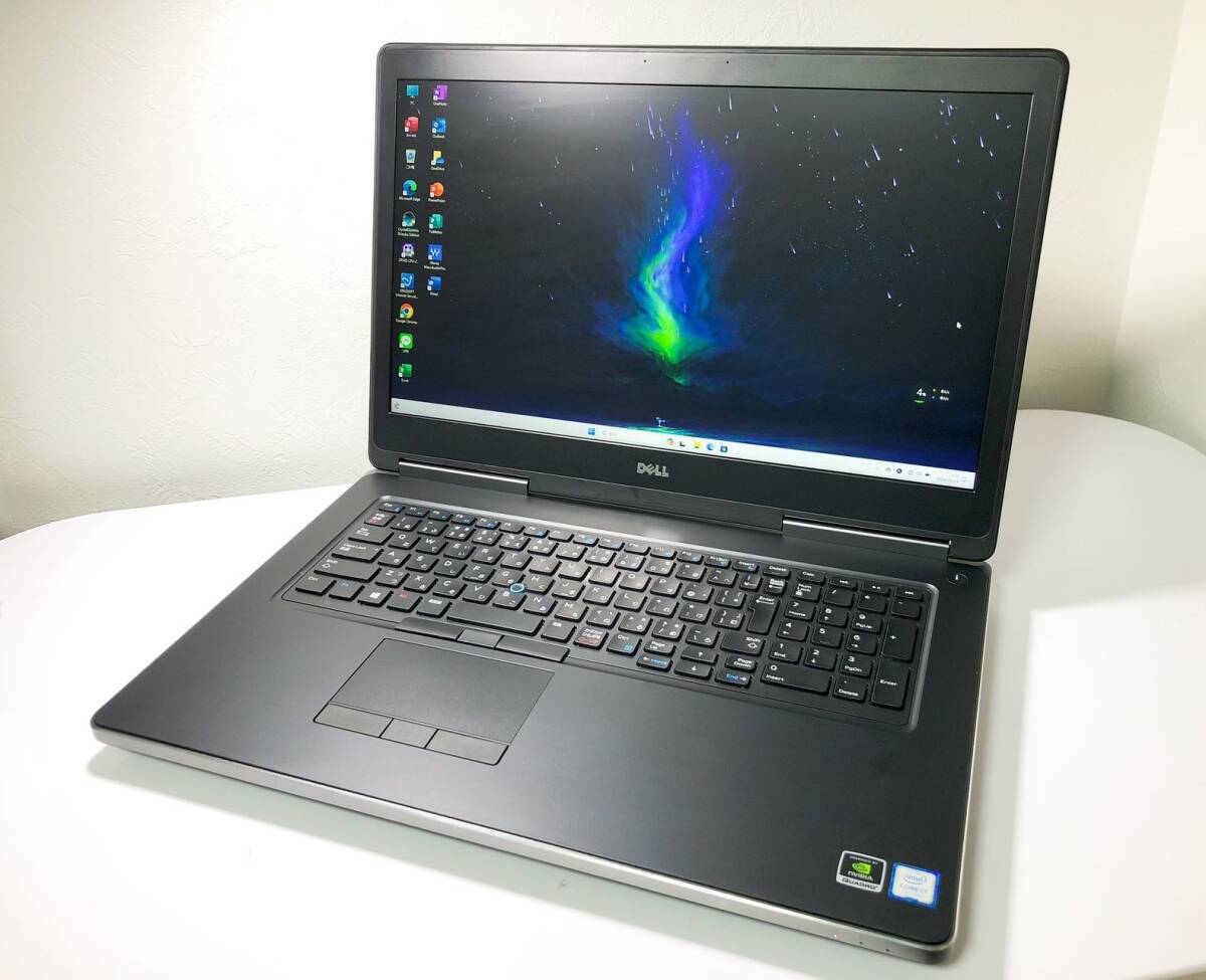 モバイルワークステーションDELL デル Precision 7720 Office 2024 Core i7-7700HQ 2.8GHz メモリ32GB 新品SSD1TB+HDD1TB Quadro P5000 拍卖