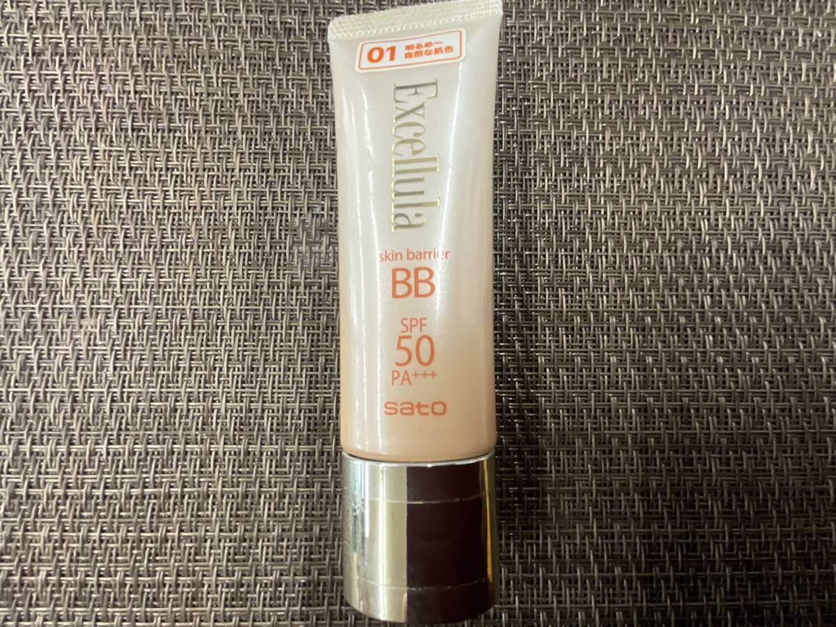 sato エクセルーラ スキン バリア BB 01 明るめ ~ 自然な肌色 日中用 保護 美容液 化粧下地 ほぼ 未使用 即決 早い者勝ち 送料無料拍卖