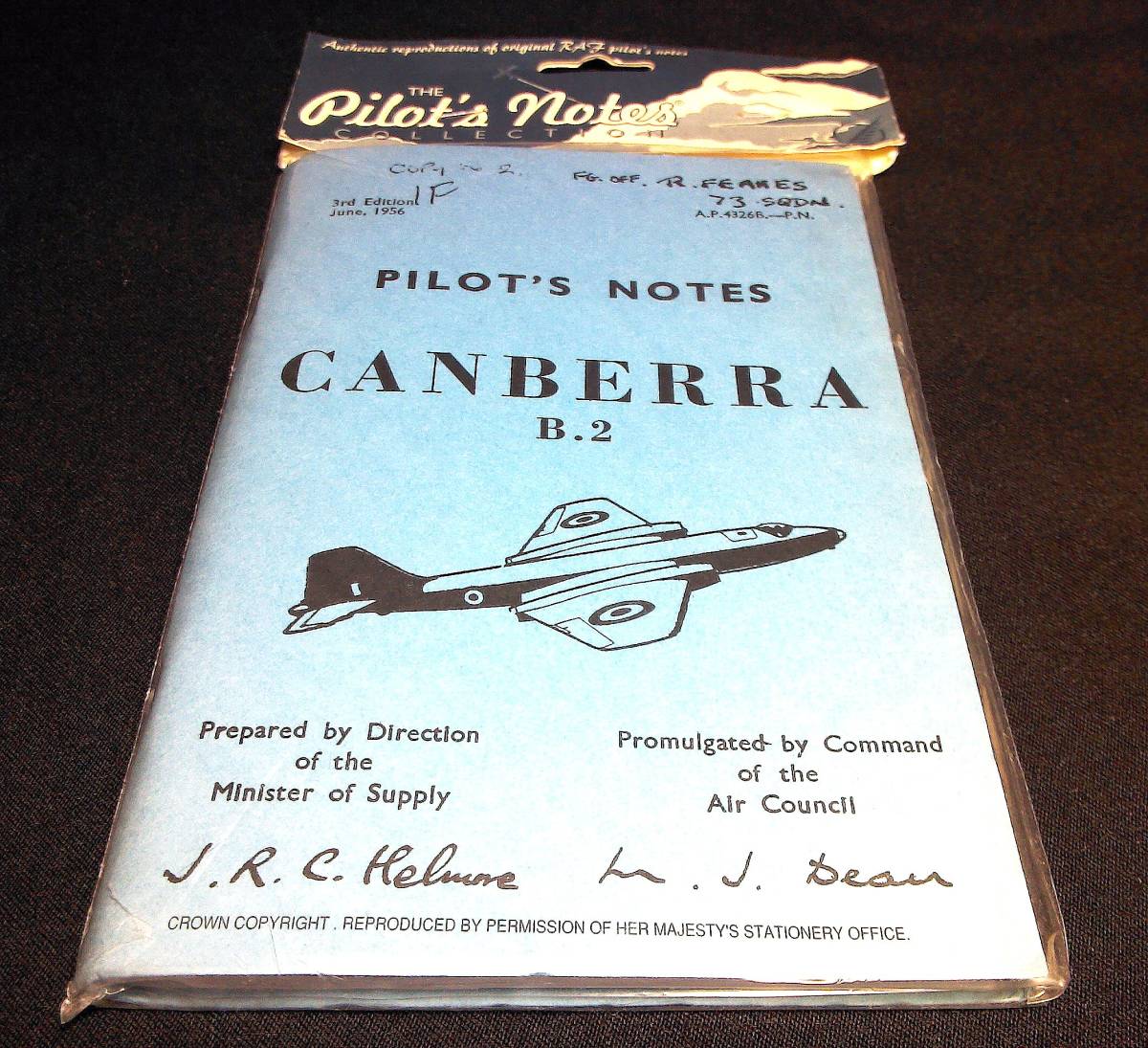 <洋書>英爆撃機 イングリッシュ・エレクトリック キャンベラ B2『English Electric CANBERRA B2 (Pilot's Notes)』拍卖