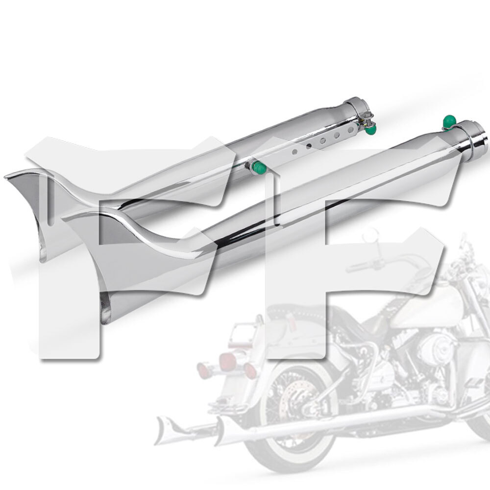 オートバイ マフラー 排気管 バイク 差込内径36~45mm 全長560mm ホンダ ハーレー スティード シャドウ レブル ビラーゴなど.. 左右組拍卖