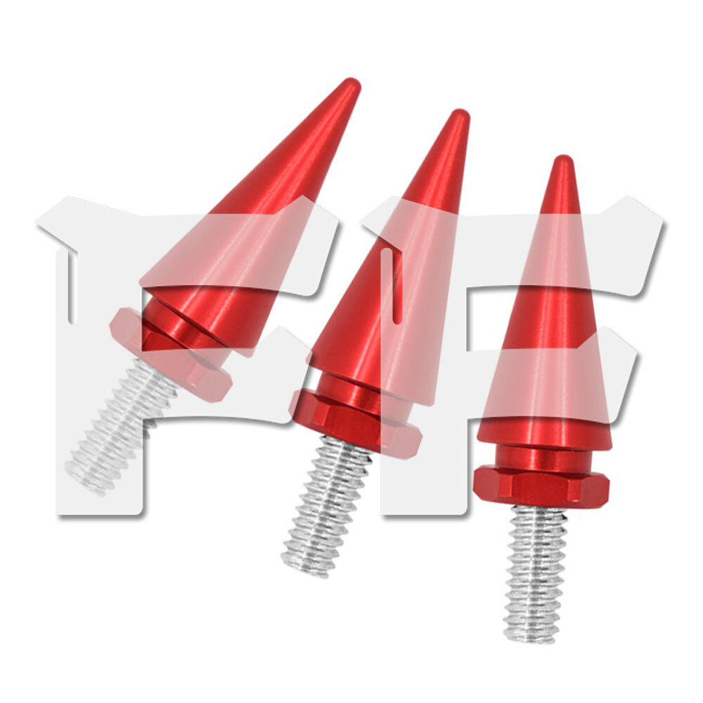 ハーレー ツーリング エレクトラグライド ストリートグライドなど 96-13 フロント ガラス ネジ ボルト 3個 レッド パーツ オートバイ拍卖