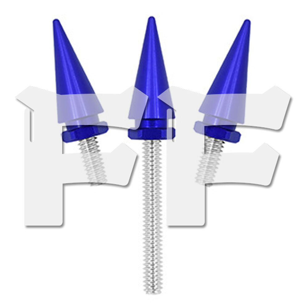 ハーレー ツーリング エレクトラグライド ストリートグライドなど 2014-以降 フロント ガラス ネジ ボルト 3個 ブルー オートバイ拍卖