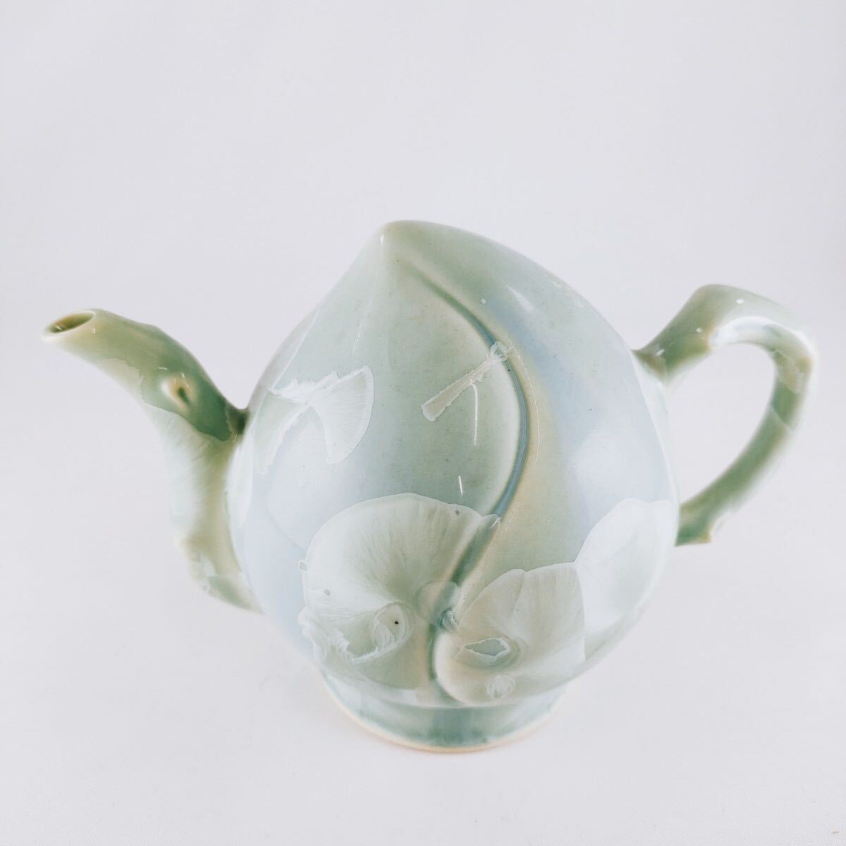 【美品】台湾茶器 結晶甜桃 桃型急須 急須 茶道 華道 食器 置物 陶器 焼き物 和風 ヴィンテージ 煎茶道具 民芸 茶器 伝統工芸 A-2拍卖
