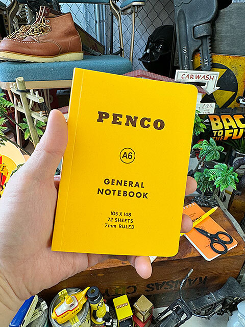 PENCO ペンコ ソフトPPノート A6 文庫本サイズ (イエロー) 横罫 7mm 罫線 メモ帳 HIGHTIDE ハイタイド拍卖