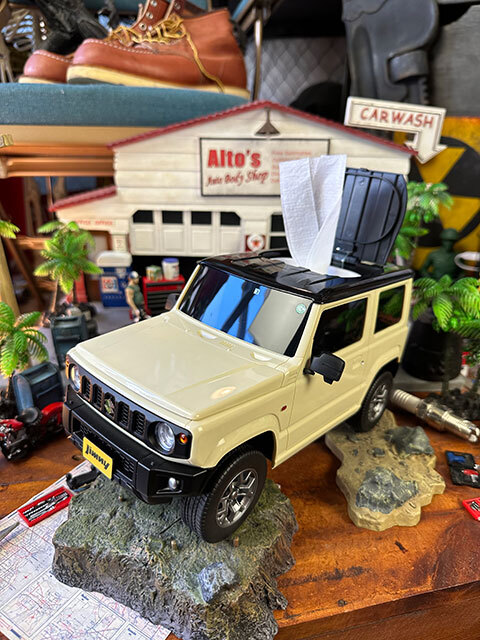 スズキ 軽ジムニー ウェットティッシュケース (シフォンアイボリーメタリック) 軽自動車 スズキ公認ライセンス商品拍卖