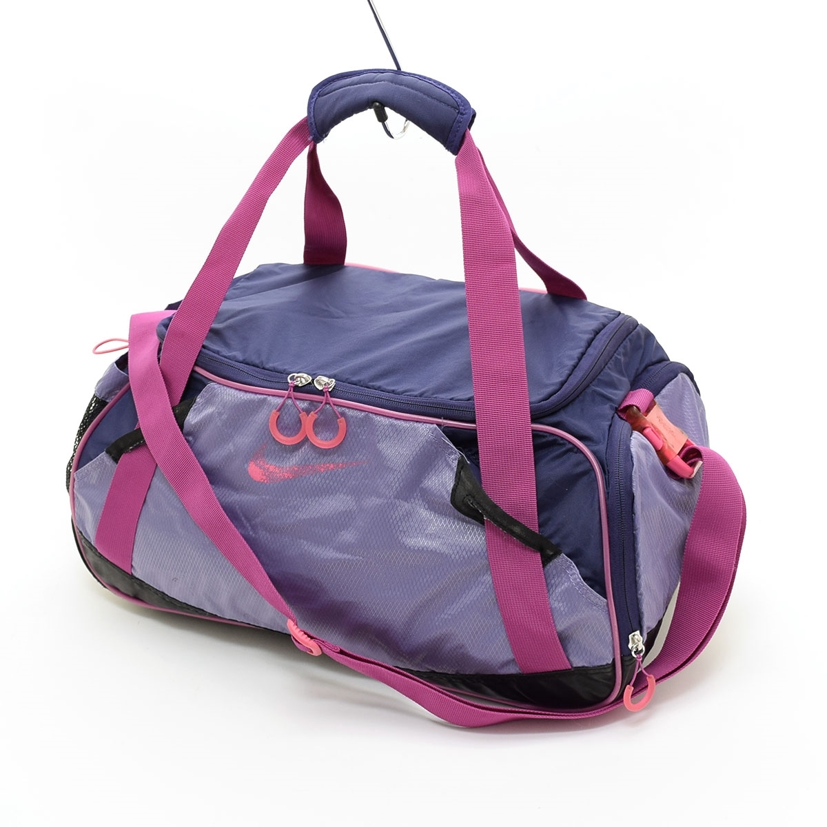 □508890 NIKE ナイキ ◯ダッフルバッグ ボストンバッグ ナイロン レディース パープル ピンク拍卖