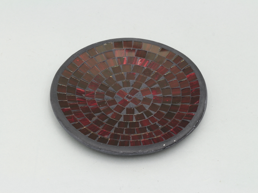 モザイクガラス トレイ 皿 小物入れ 飾り皿 置物 ②拍卖