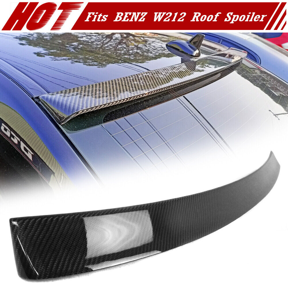 【即納品】カーボンルーフスポイラー 2010-2016 ベンツ Eクラス W212 セダン リアガラススポイラー OE拍卖