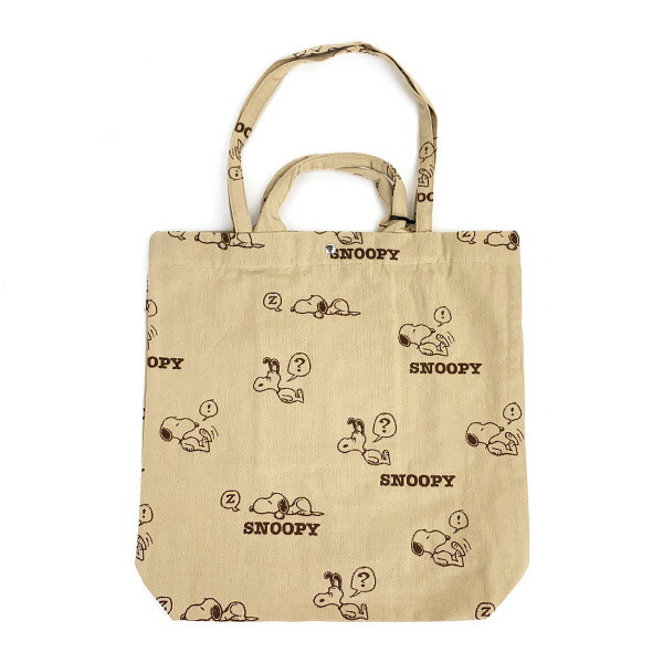 スヌーピー ジャガードトートバッグ (ベージュ) ルートート (ROOTOTE) SNOOPY拍卖