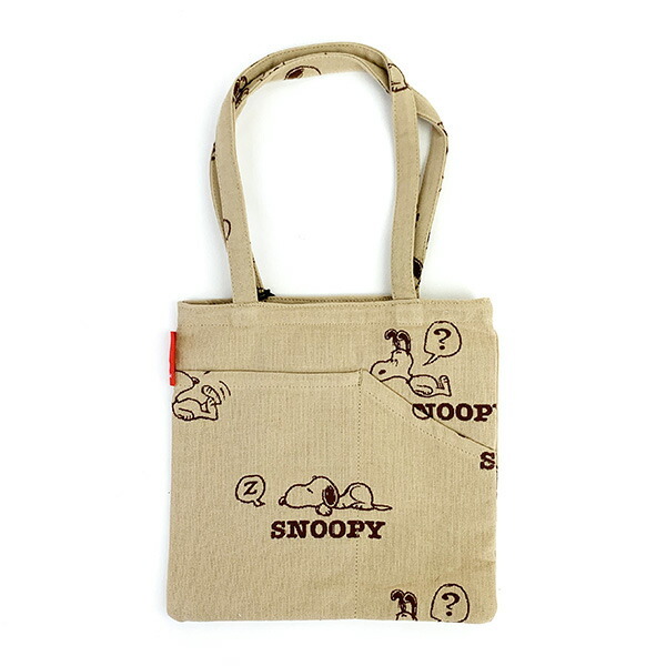 スヌーピー ジャガードトートバッグ (ベージュ) ルートート (ROOTOTE) SNOOPY拍卖
