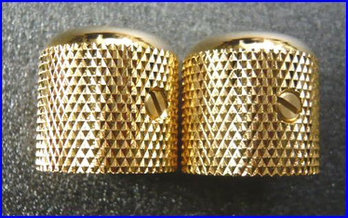 GコントロールノブTELE/Pre Bass用 丸頭2個 新品ゴールドギターパーツ拍卖