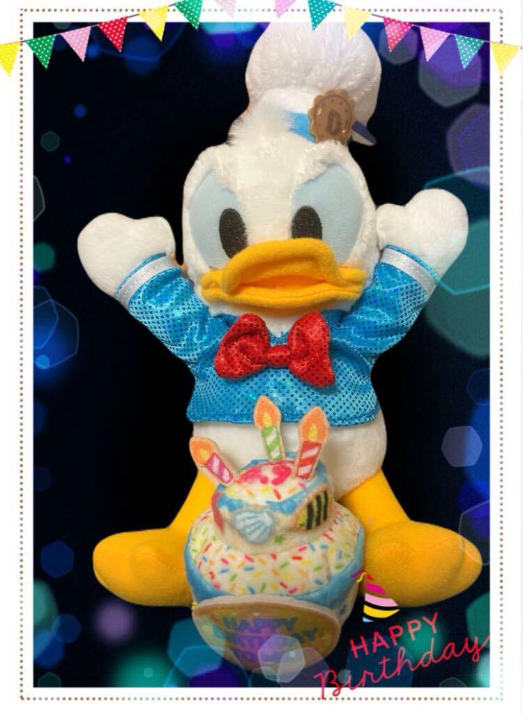 ドナルド ぬいぐるみバッジ HAPPY BIRTHDAY TO ME! 2024 限定 パルパルーザ拍卖