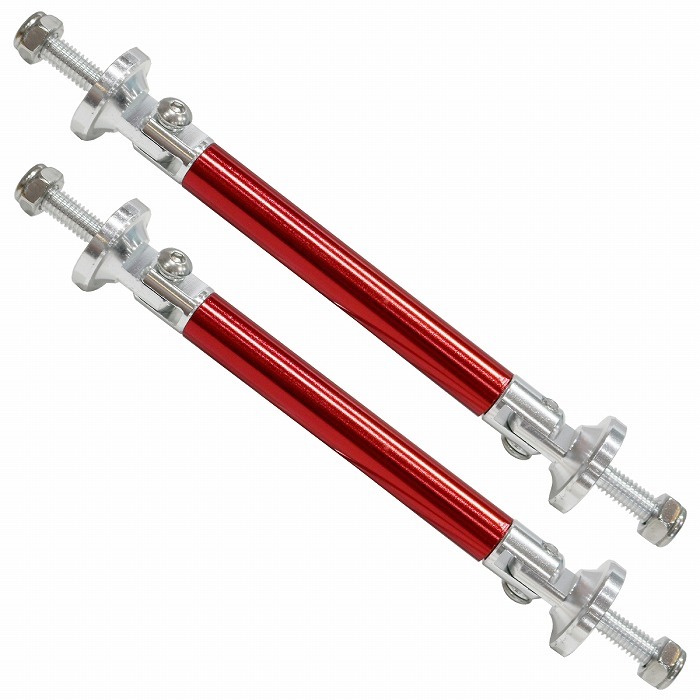 【145mm】【赤/レッド】汎用 コネクションロッド 2本 145mm GT ウイング リップ スポイラー 固定 ステー エアロ バンパー タイプA拍卖