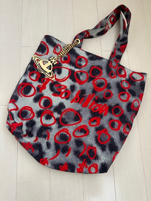 ヴィヴィアンウエストウッド Vivienne Westwood REDlabel オーブキーホルダー付トートバッグ 美品拍卖