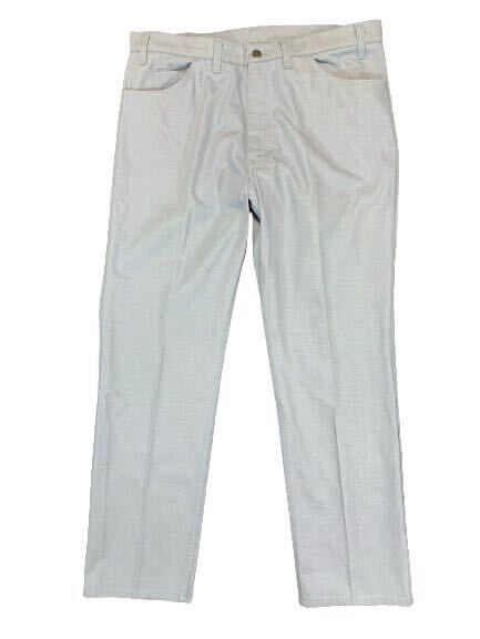 ビンテージ 60s 70s LEVIS STA PREST スタプレ スタープレスト パンツ BIG E ビッグE MADE IN USA サックスブルー コットンポリ W38位拍卖