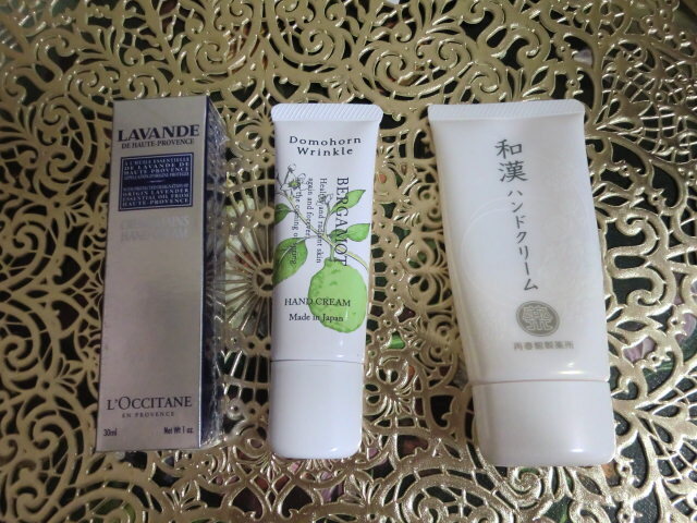 ★最終値下げセール★ロクシタンハンドクリームラベンダー&限定非売品ハンドクリーム2本+おまけハンドクリーム★切手★拍卖