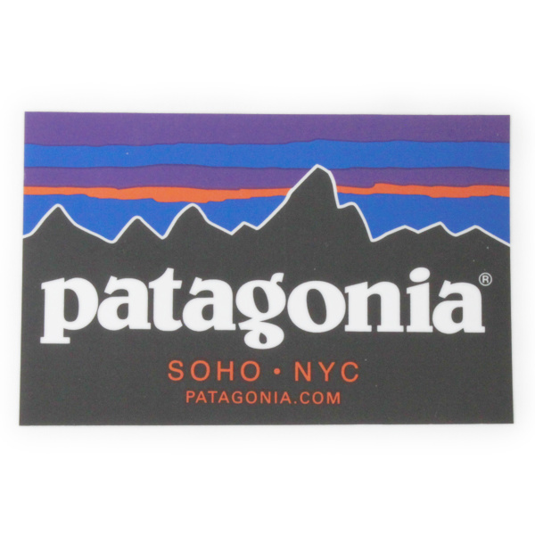 パタゴニア ソーホー ニューヨーク ステッカー PATAGONIA SOHO NYC STICKER フィッツロイ ご当地 アメリカ USA NY シール 店舗 海外 限定拍卖