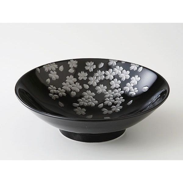 美濃焼! ☆銀彩桜・盛鉢☆ V4131-1 未使用 丼 碗 盛鉢 盛皿 鉢 プレート ギフト拍卖