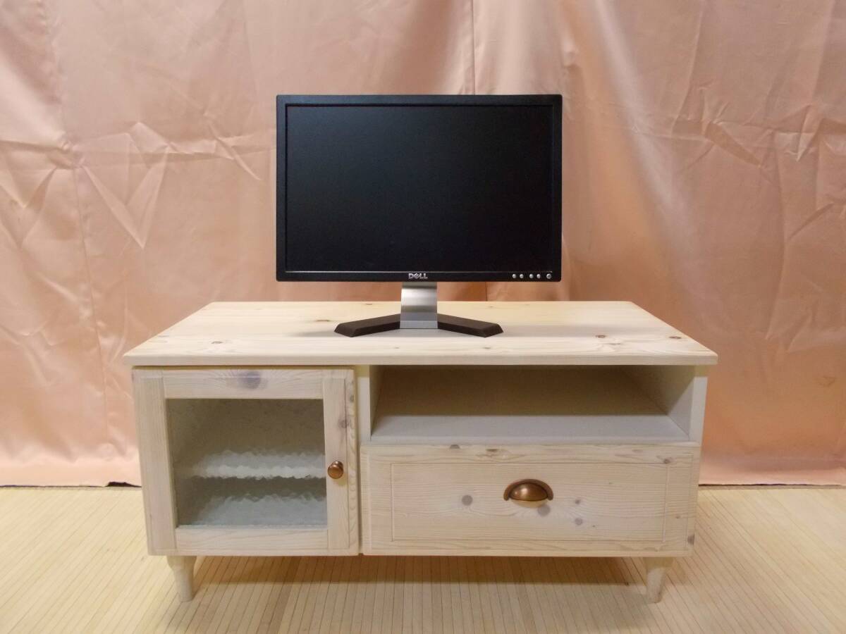 テレビ台 TVラック キャビネット TVボード 90cm巾 フィンランドパイン材ムク 木製 おしゃれ 完成品 拍卖