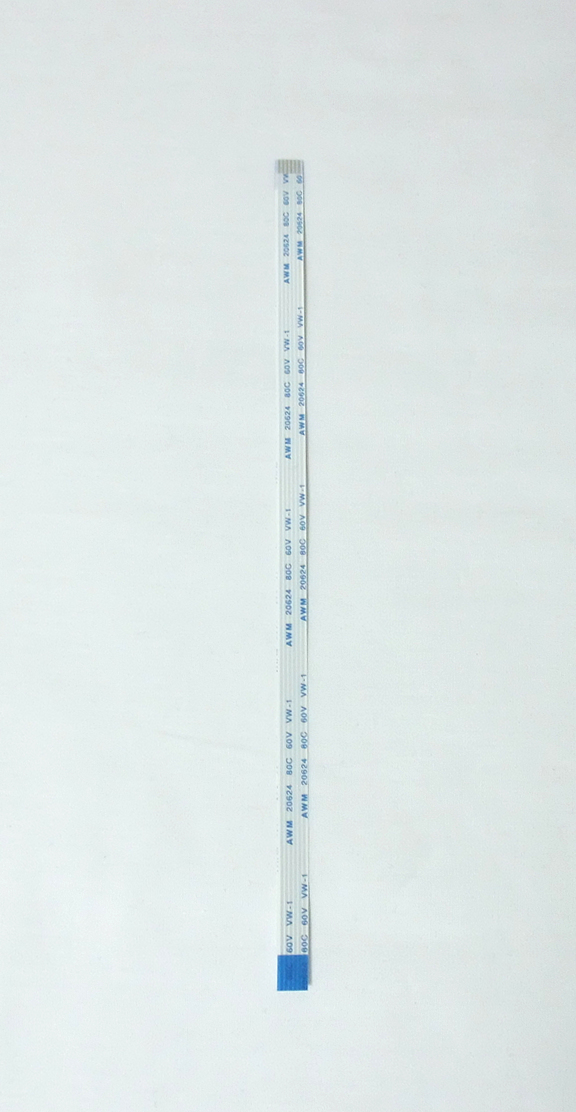 フレキシブルフラットケーブル1mmピッチ6ピン長さ20cm接続面反対2本セット(FFC、新品)拍卖