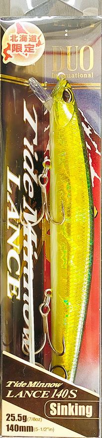 即売!☆DUO タイドミノーランス140S【ADA0665】ブルーバックゴールド拍卖