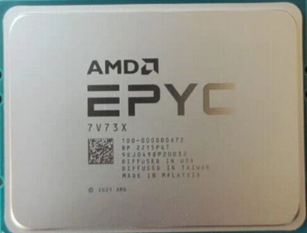 AMD EPYC 7V73X 2.2 GHz 3.5 GHz 64 cores 128 threads 7003 Series 280W SP3拍卖