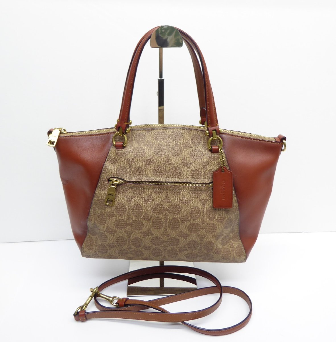 COACH コーチ プレーリー サッチェル 2WAY バッグ 鞄 △WP1979拍卖