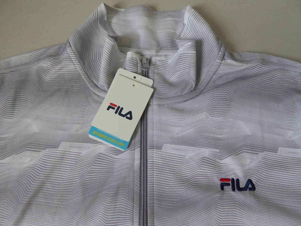 FILA フィラ 吸水速乾 UVプロテクト ストレッチ 水陸両用 ラッシュガード ジャケット LL 薄灰 ②拍卖