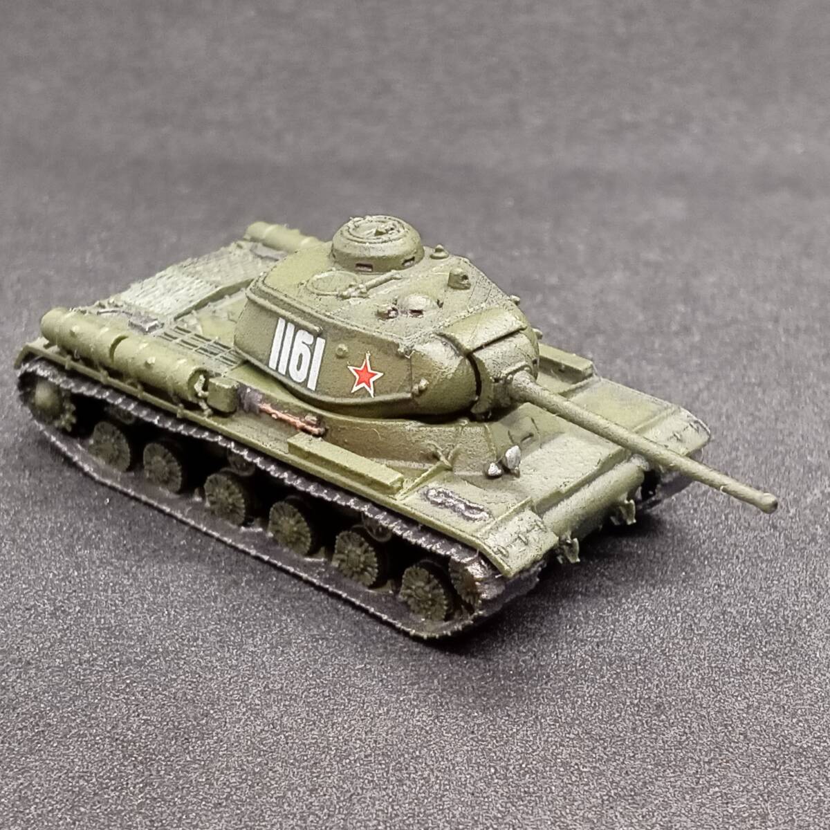 ●完成品1/144 IS-1重戦車,”少数生産でレア!初代スターリン重戦車!”,ソ連,ロシア,WW2,144tank製,自作ver拍卖