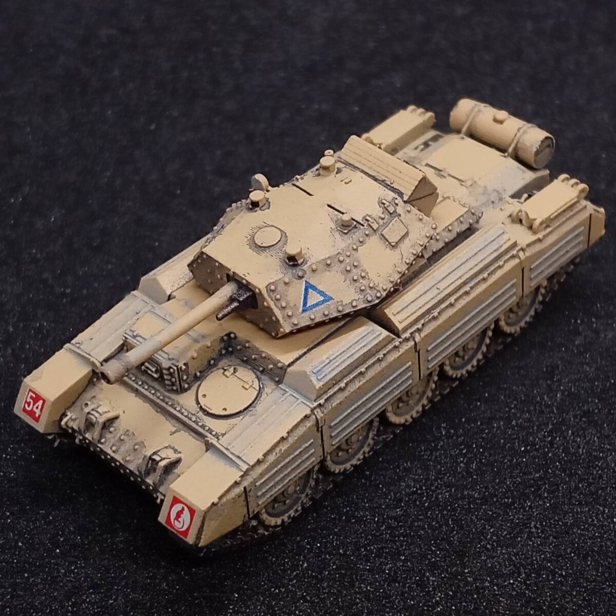 ●完成品1/144 クルセイダーMk3巡航戦車,デザート仕様,”快速サハリアーナ!”,出品2,英国,WW2,echokou1989製,自作ver拍卖