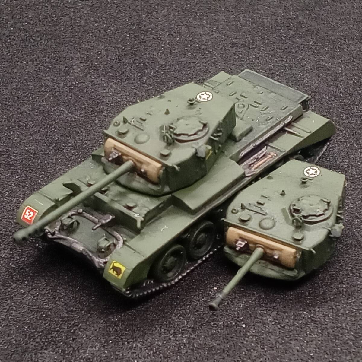 ●完成品1/144 コメット巡航戦車,砲塔コンバーチブル!,”走攻守すべてレベル高い!優秀戦車!”,出品2,英国,WW2,echokou1989製,自作ver拍卖