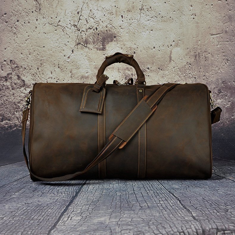 通勤 大容量 D8ファイル ジム クレイジーホース 牛革 トップレイヤ トラベルバック おしゃれ レトロビンテージ ビジネス拍卖